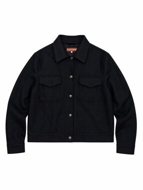 ALEXACHUNG AW18 Archive Wool Cashmere Jacket Black UK14 US10